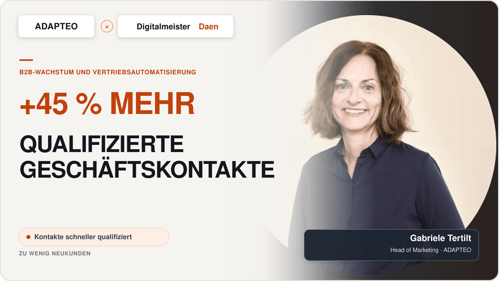 Adapteo: 45 % mehr qualifizierte Geschäftskontakte – erfolgreiches Projekt von Digitalmeister Daen